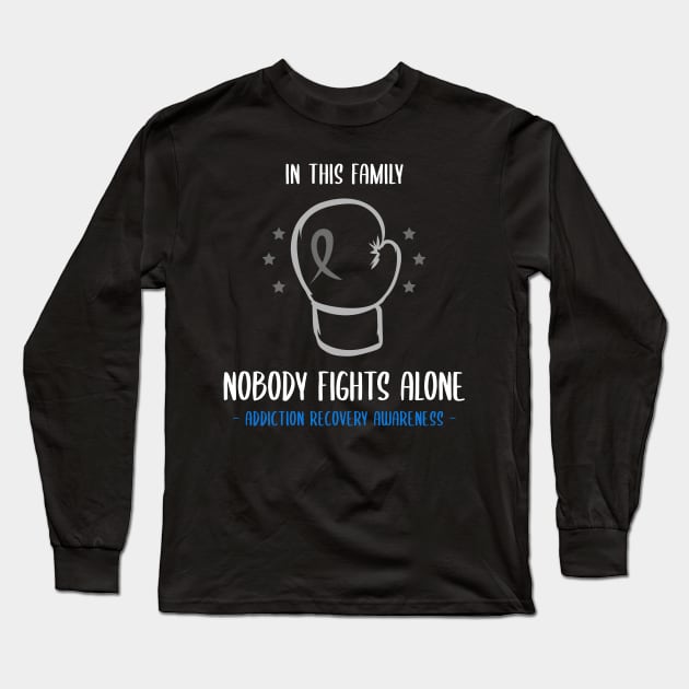 Addiction Recovery Awareness Long Sleeve T-Shirt by victoria@teepublic.com